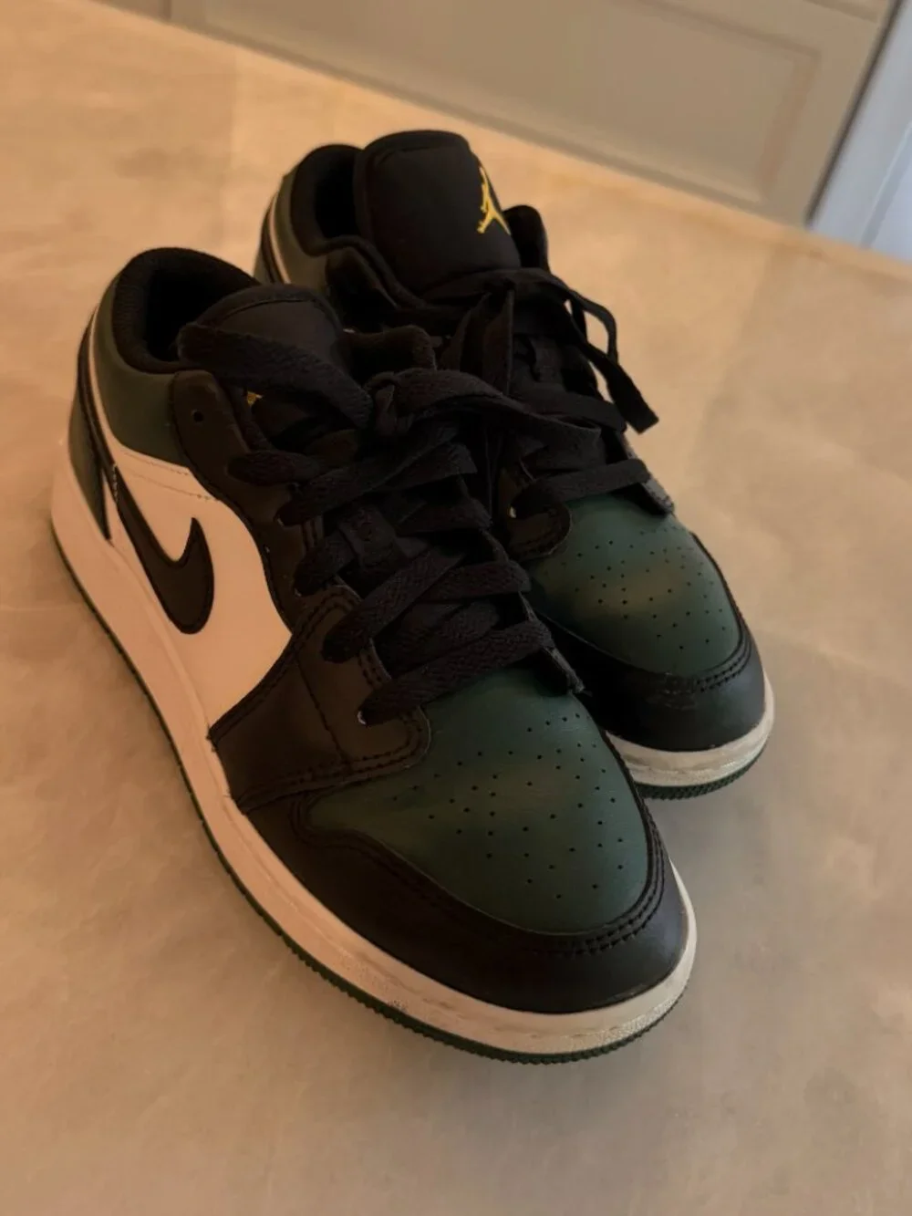 Air Jordan 1 Low GS Green Toe Noble Green 3.5Y